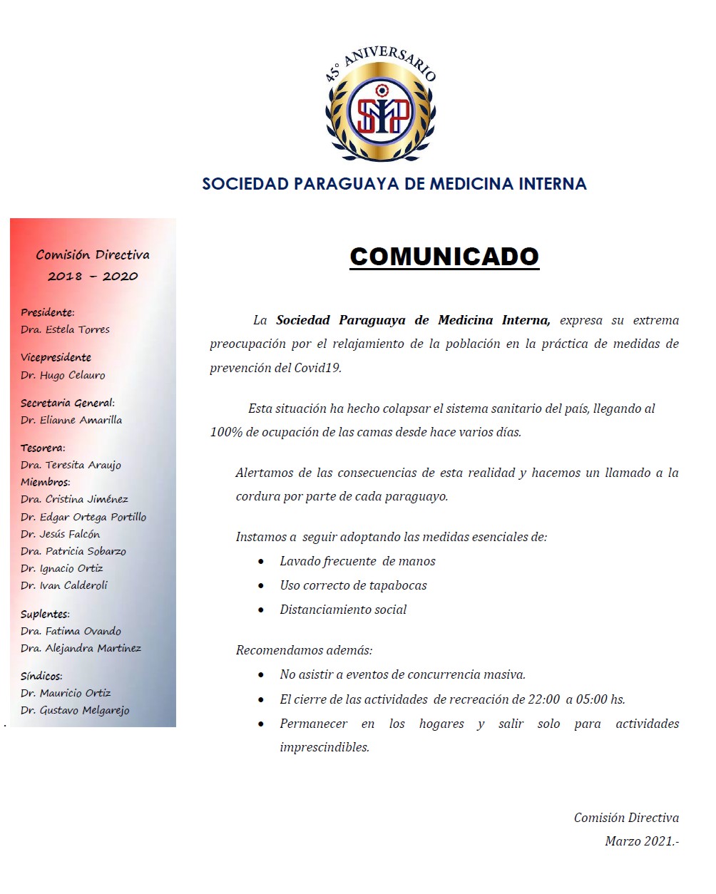 COMUNICADO