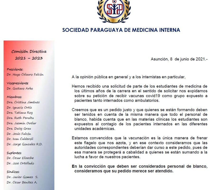 A la opinión pública