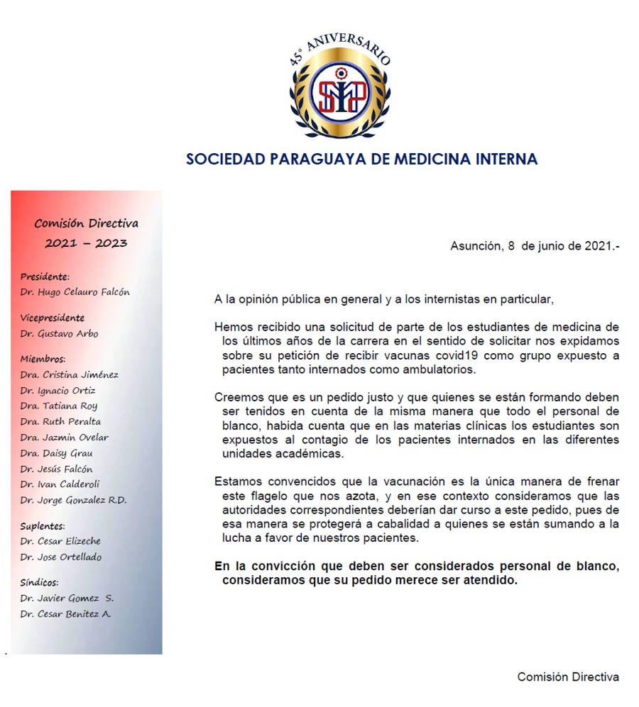A la opinión pública