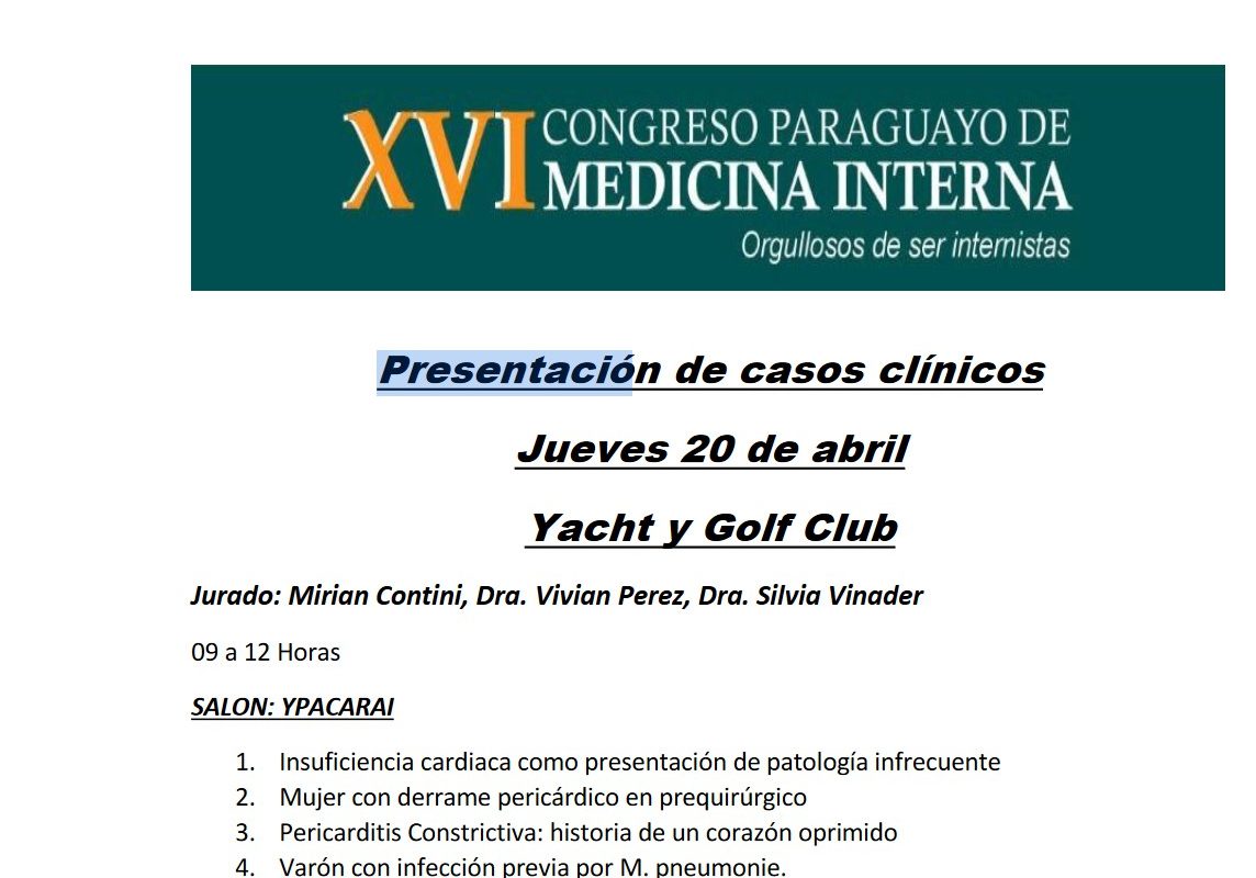 Presentación de casos clínicos