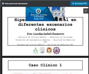 Hipertensión arterial en diferentes escenarios clínicos