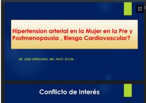 Hipertensión arterial en la mujer en la pre post menopausia