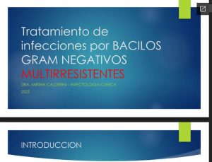 Tratamiento de infecciones por BACILOS GRAM NEGATIVOS MULTIRRESISTENTES